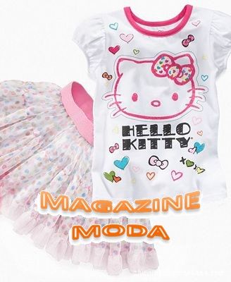 HELLO Kitty Garota Suit 2 Pcs